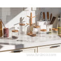 Hammered Glass Jar Containers for Kitchen